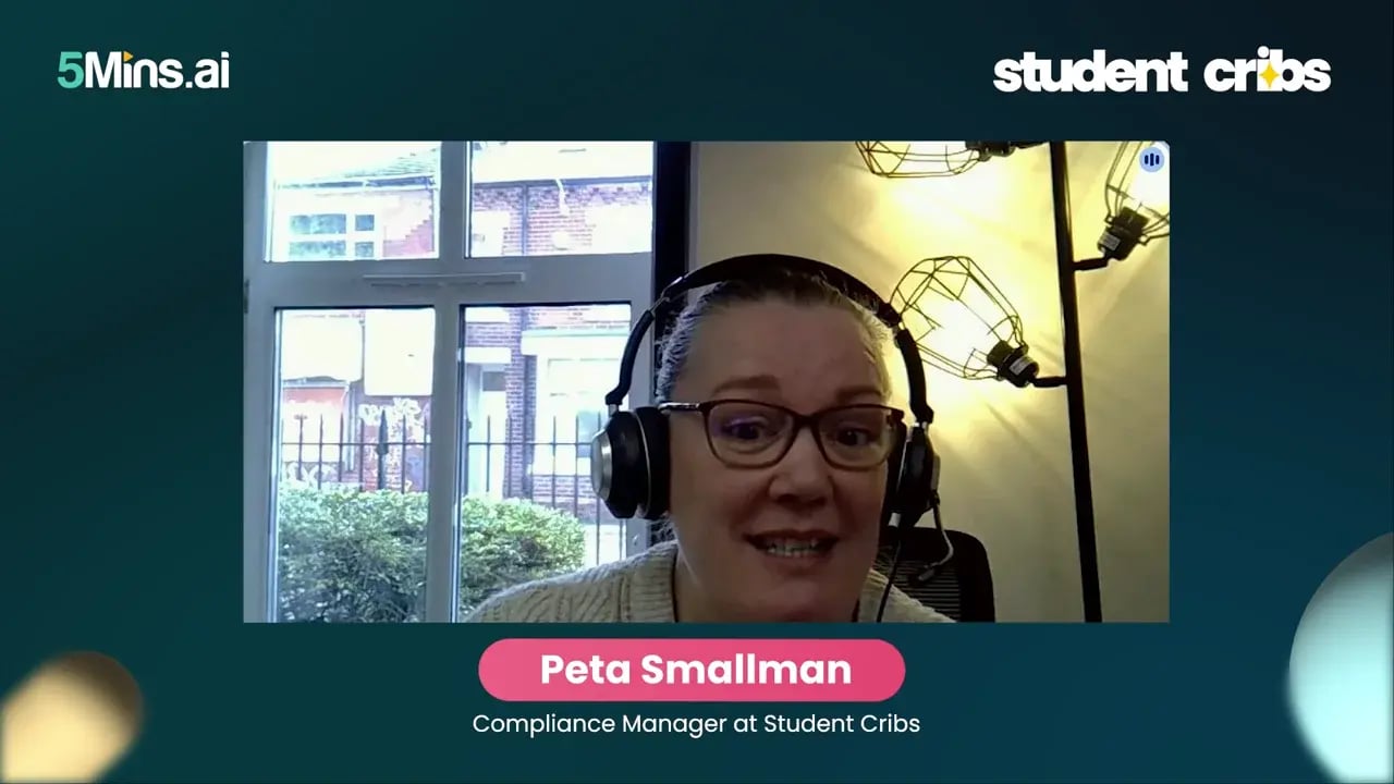 Still from the Student Cribs customer story film