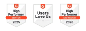 G2 Awards 2026: High Performer, Users Love Us, High Performer Mid-Market