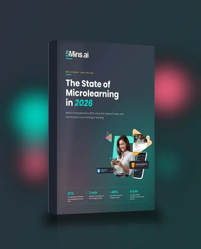 The State of Microlearning in 2026 report cover