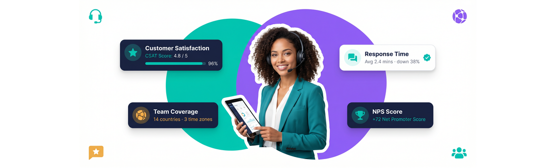 Customer service training for distributed teams